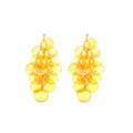 Translucent Sequin Cluster Earrings in Four Color Options view 5