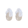 Clear and Frosted Teardrop Earrings in Two Sculptural Designs view 5