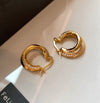 Gold Double Hoop