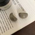 Chunky Curved Resin Stud Earrings In Three Colors Statement Jewelry view 8