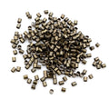 Tiny Rectangular Crimp Beads in Multiple Metal Finishes view 3