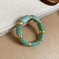 Acrylic Marbled Stretch Bangles Gold Spacers 16 Colors view 7