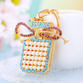 Pearl Bow Perfume Bottle Keychains with Braided Loops and Loop Only Options view 10