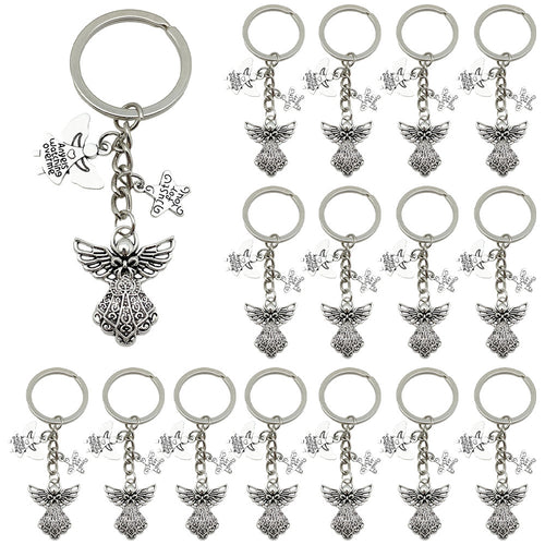 Image 1 showing a set of six key chains with charms.