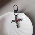 Gothic Black Metal Keychain Charms Moon Spider Cross Styles view 11