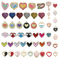Colorful Heart Metal Charms for Jewelry and Craft Projects view 1