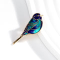 Bird Enamel Metal Brooch Pin 1.7 x 4.8 cm for Jackets and Lapels view 5