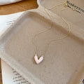 Pastel Heart Pendant Necklace in Pink and Blue Fashion Jewelry view 6