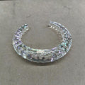 Iridescent Clear Acrylic Open Cuff Bangles 11 Textures view 11
