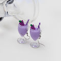 Five Fruit Drink Cup Colorful Novelty Long Hook Earrings view 6