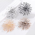 Gold Tone Firework Four Designs Metal Brooch Pin for Jackets and Lapels view 5