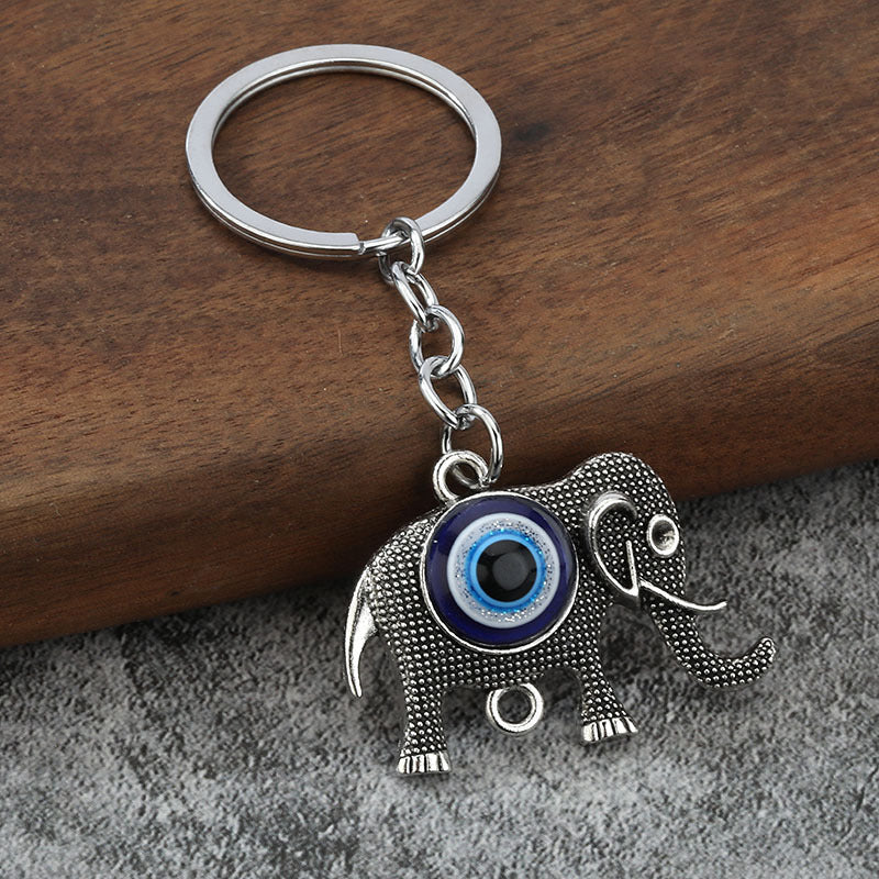 Vintage Rhinestone Animal and Hamsa Keychain Charms for Bags