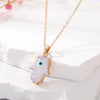 White Hamsa Eye