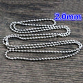 Stainless Steel Ball Chains with Clasps in Three Diameters view 3