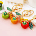 Persimmon and Orange Fortune Charm Keychains in Fifty-Eight Pictured Options view 2