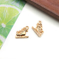 Christmas Gold-Tone Christmas Theme Metal Charms with 24 Listed Options view 12