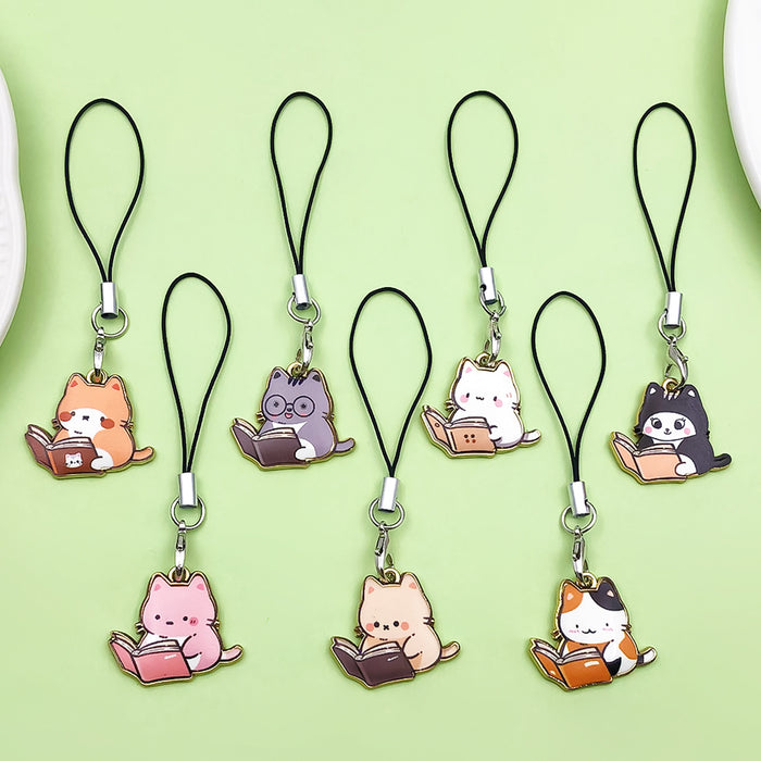 Cat Charm Keychains in 13 Pictured Variations for Bags and Keys