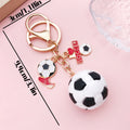 Soccer, Basketball and Volleyball Charm Keychains Featuring Soccer Across 57 Variations view 12