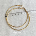 Thin Round Hoop Earrings In Six Sizes And Silver Gold Tones view 11