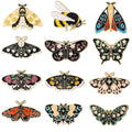 Gold Tone Silver Tone Butterfly Twelve Designs Metal Brooch Pin view 1