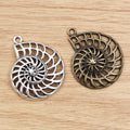 Openwork Spiral Shell Pendants In 2 Styles For Jewelry Making view 2