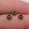 Rope Edge Ring Spacer Beads in 2 Metal Finishes for Jewelry Making view 4