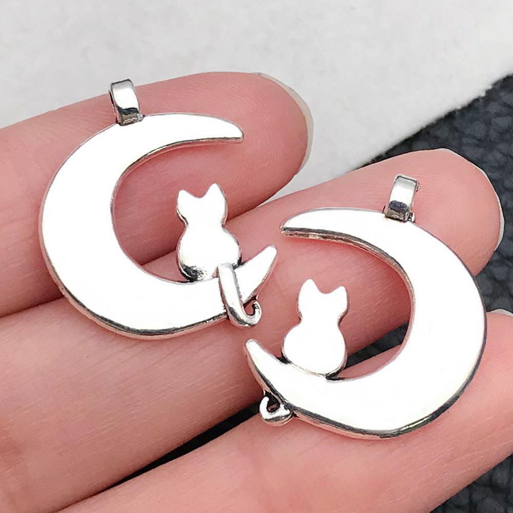 Zinc Alloy Hollow Moon Smiley Face Sun Star Charm Pendant for DIY Bracelet Necklace
