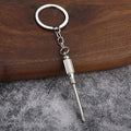 Silver Tone Metal Tool-Shaped Keychains In 12 Designs view 12