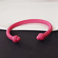 Color-Coated Twisted Wire Open Cuff Bracelets in Seven Colors view 7