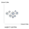 Crystal Star Cluster Brooch in Gold Tone and Silver Tone view 5