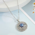 Crystal Evil Eye Pendant Necklaces in Three Gold and Silver Designs view 3