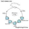 Lake-Blue Silver Bracelet