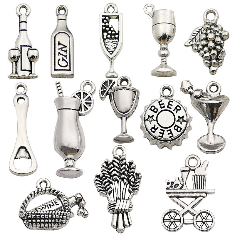 Antique Zinc Alloy Charm Pendants Style 2818