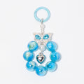 Crystal Butterfly Bead Loop Keychain Heart Charm Four Colors view 5