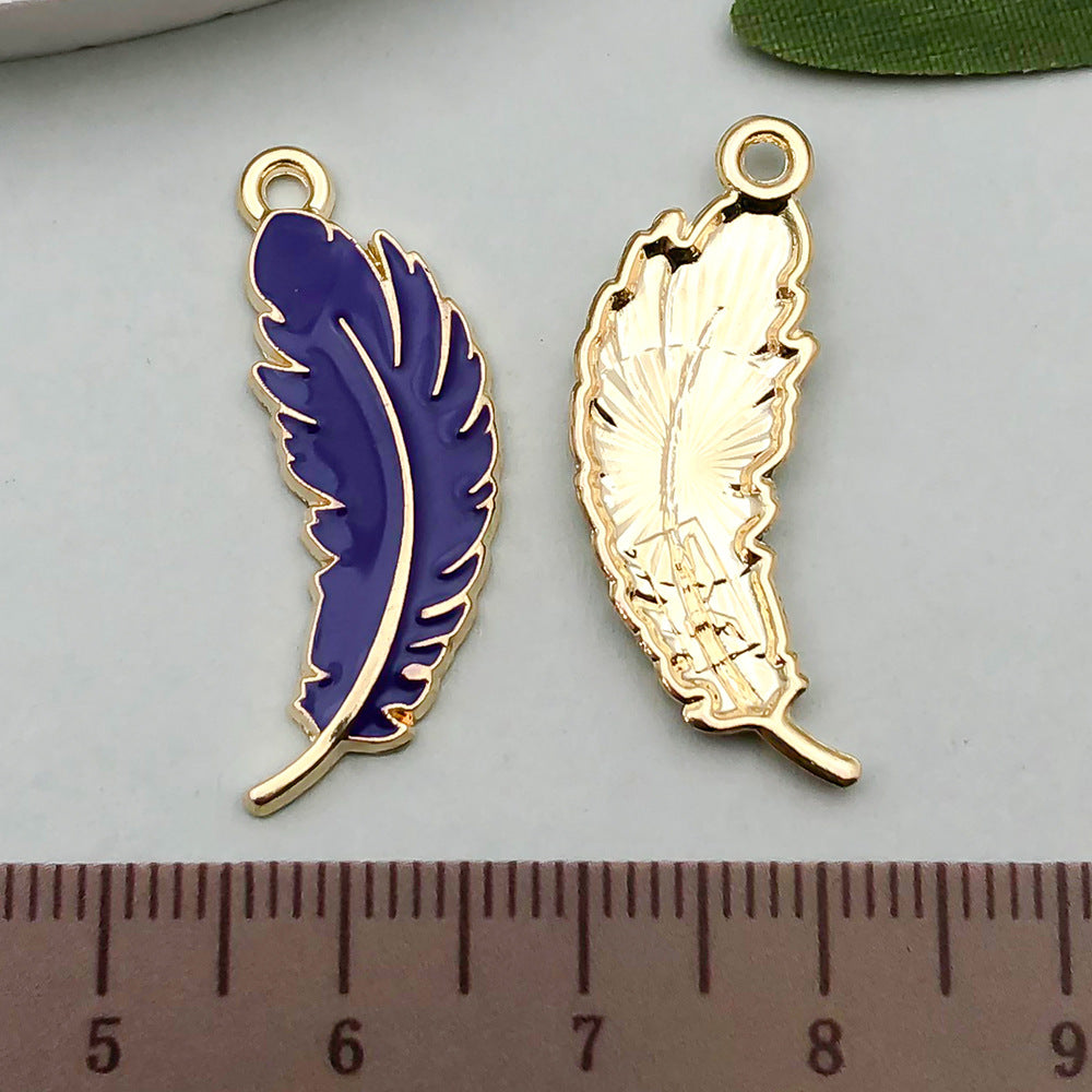Enamel Zinc Alloy Smiley Mask Mardi Gras Feather charm pendants for DIY keychain jewelry