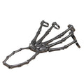 Gold Silver and Gunmetal Skeleton Hand Five Finger Bracelets view 5