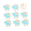Tiny Enamel Cat Metal Jewelry Charms in Six Color Options view 7