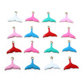 Tiny Enamel Mermaid Tail Metal Charms in Seven Color Options view 3
