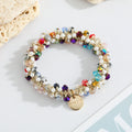 Crystal and Faux Pearl Spiral Hair Ties in Twelve Colorways view 9