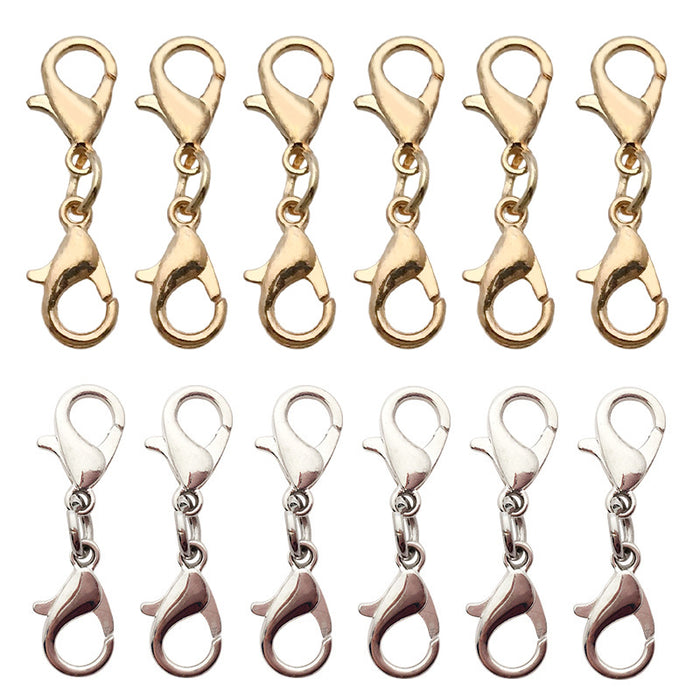 Gold-Tone Lobster Clasp Jewelry Findings with 2 Listed Options
