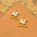 Graduation Cap And Diploma Charm Metal Jewelry Making Component In 3 Finishes view 3
