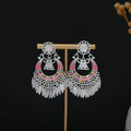 Ten Gold Silver and Color Long Ethnic Tassel Earrings view 12