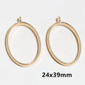 Gold Tone Open Back Resin Frames in Eleven Geometric Shapes view 10