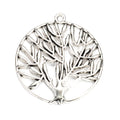 Round Openwork Tree Pendant Metal Jewelry Making Component In 3 Finishes view 3