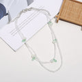 Layered Seed Bead Necklace With Fruit Charm Beads And Lobster Clasp view 4