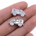 Ambulance Metal Charms in 1 Metal Finish for Jewelry Making view 1