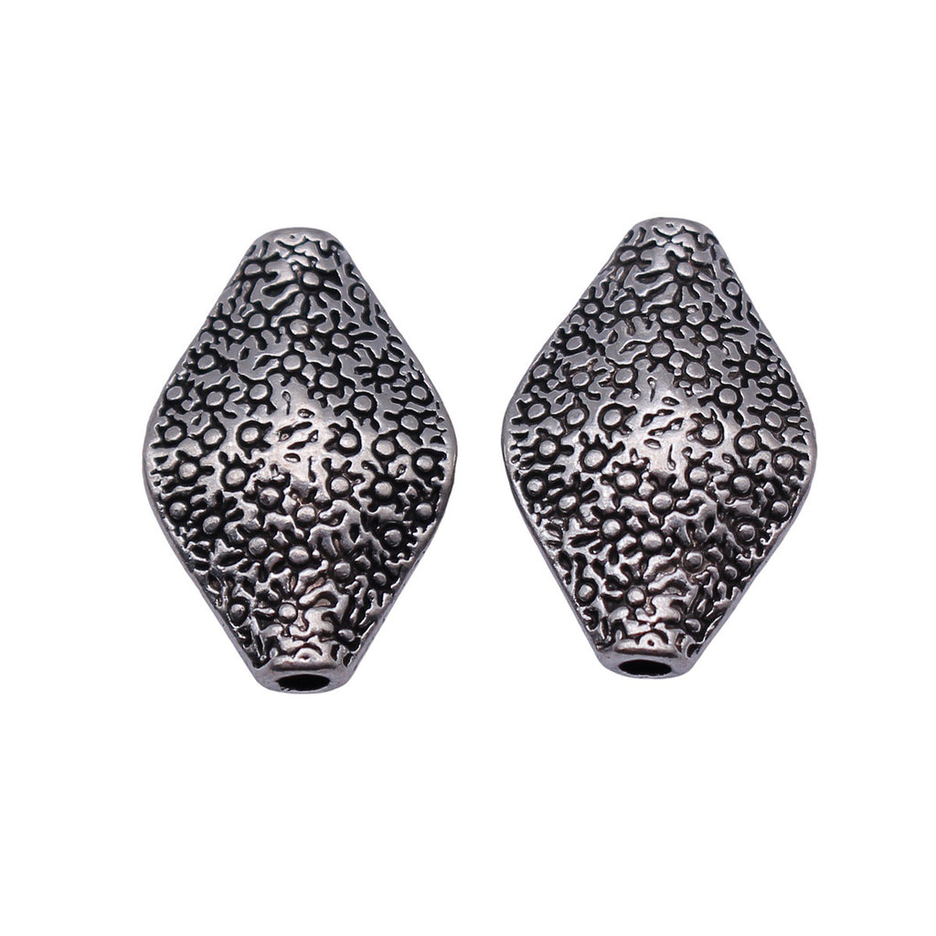 20x14x5.9mm 3.4g Antique Silver Tone Zinc Alloy Marquise Eye Shape Spacer Beads for DIY Bracelets