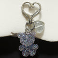 Glitter Teddy Bear and Heart-Clasp Charms in Six Colors view 5