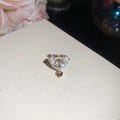 Star And Butterfly Crystal Ear Cuffs In Six Mixed Metal Styles view 6