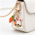 Rainbow Easter Bunny Carrot and Egg Clip Keychain Four-Style Collection view 4